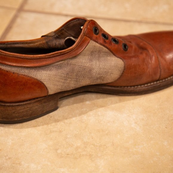 Joh Varvatos Brown Handmade Leather Oxfords 2015 main image 4